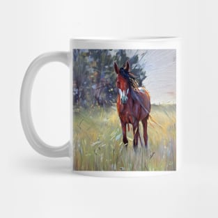 Image of a bay horse Mug